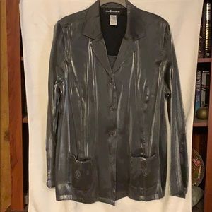 Jacket with built in tank & rhinestones